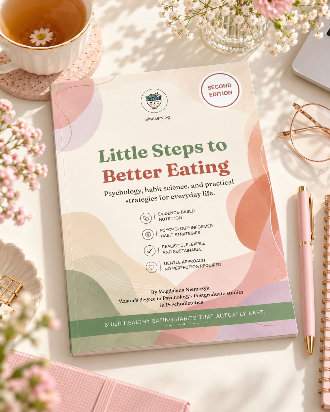 Home 4 Little Steps to Better Eating, a MindServing guide to practical nutrition and flexible eating habits